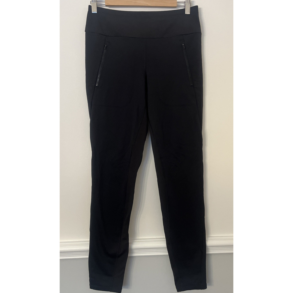 Athleta Peak Hybrid Fleece Tight Lined Winter Pants‎ - Size M Tall, Black